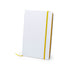 Bloc notes couverture rigide en carton, 100 feuilles KAFFOL jaune