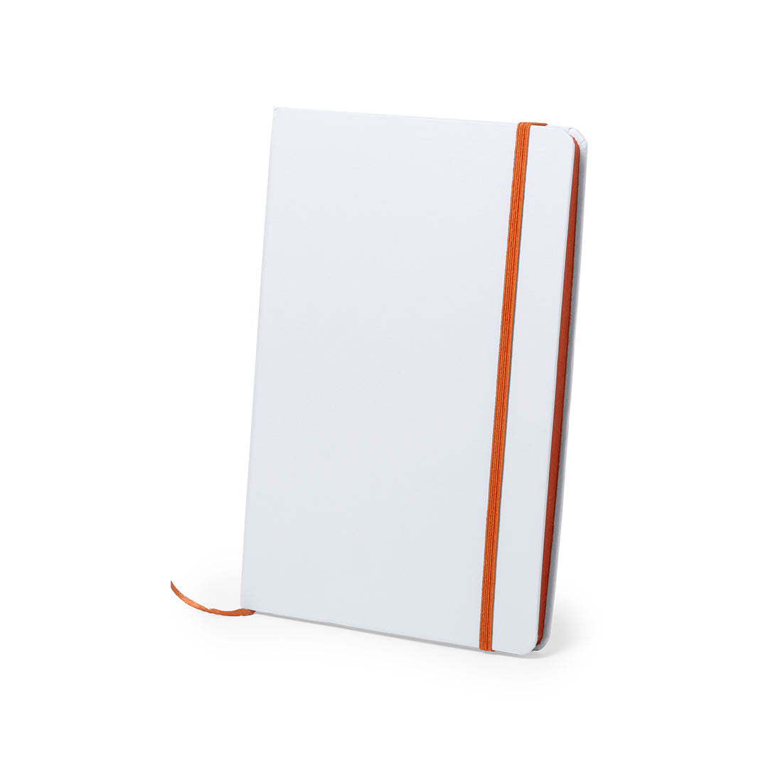 Bloc notes couverture rigide en carton, 100 feuilles KAFFOL orange