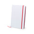 Bloc notes couverture rigide en carton, 100 feuilles KAFFOL rouge