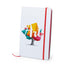 Bloc notes couverture rigide en carton, 100 feuilles KAFFOL marquage logo