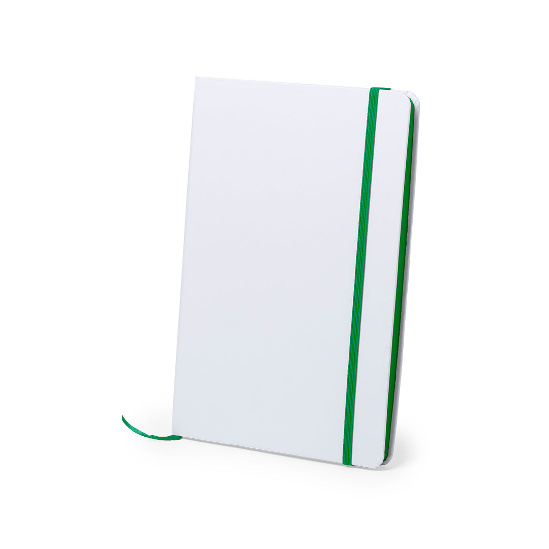 Bloc notes couverture rigide en carton, 100 feuilles KAFFOL vert