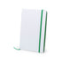 Bloc notes couverture rigide en carton, 100 feuilles KAFFOL vert