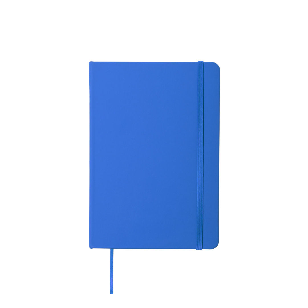 Bloc notes de taille a5, 100 feuilles, couverture rigide en similicuir KIOTO bleu