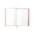 Bloc notes de taille a5, 100 feuilles, couverture rigide en similicuir KIOTO rouge personnalisable