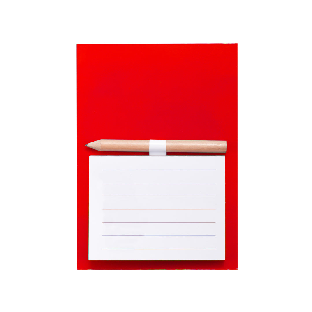 Bloc notes magnétique en carton résistant 40 feuilles YAKARI rouge