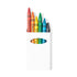 Boite de 6 crayons de cire TUNE étui blanc