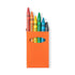 Boite de 6 crayons de cire TUNE étui orange