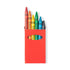 Boite de 6 crayons de cire TUNE étui rouge