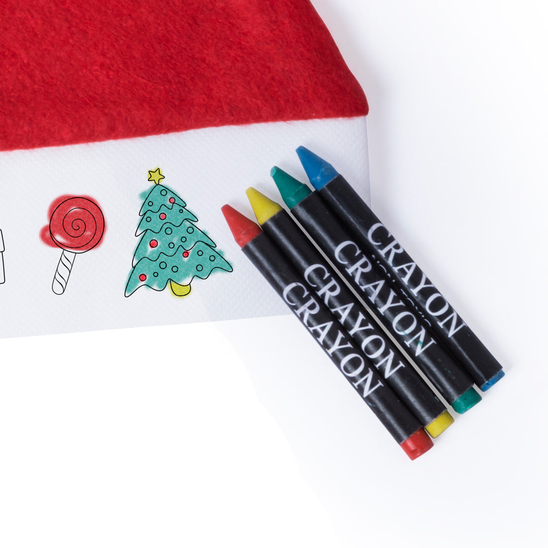 Bonnet de Noël en polyester 4 crayons inclus RUPLER