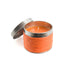 bougie aromatique avec recipient en metal shiva orange