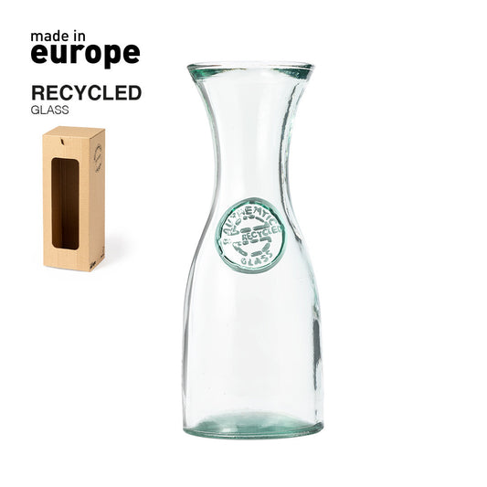 Bouteille de 800 ml en verre recyclé ZASLET avec marquage logo