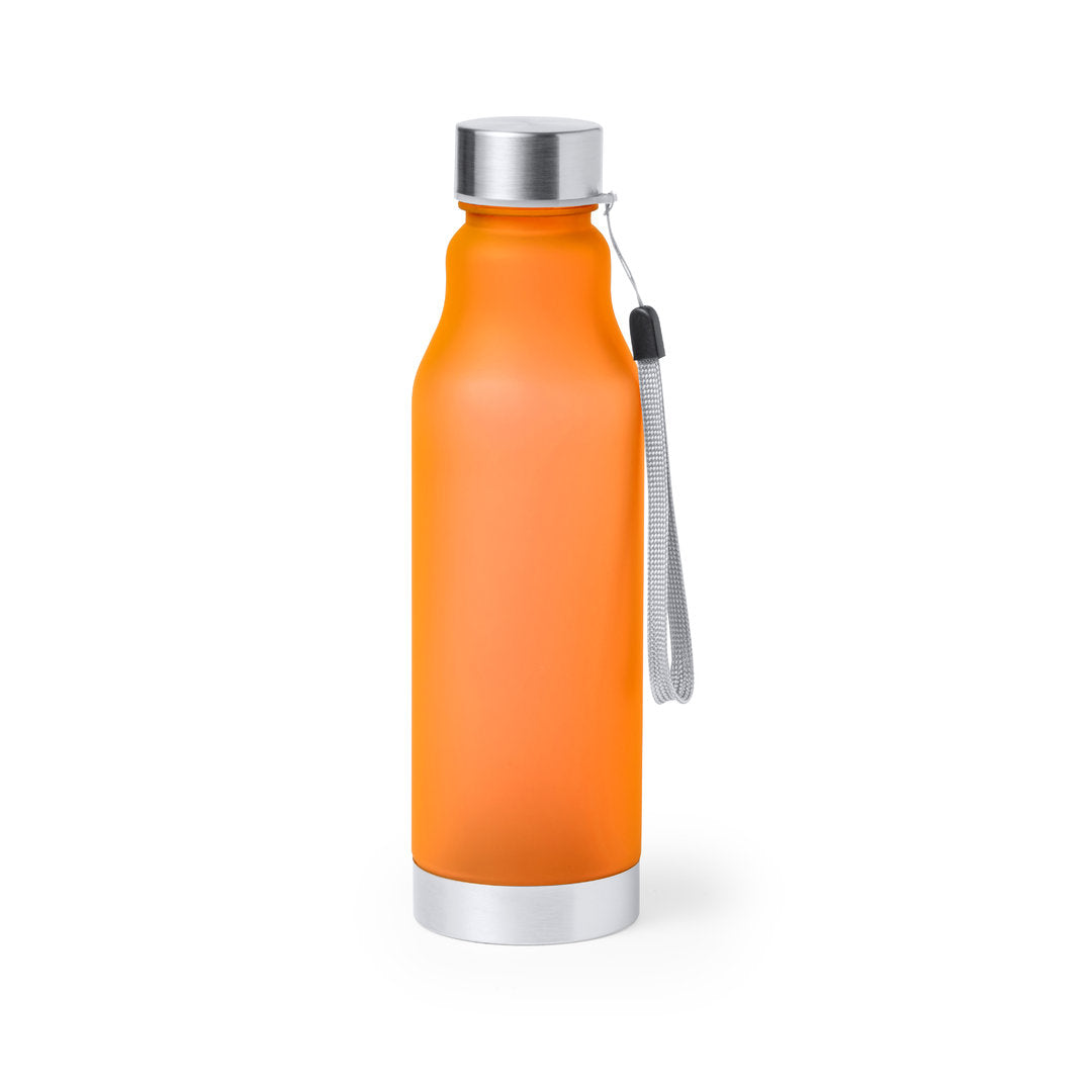 Bouteille sans bpa en rpet et en acier inoxydable 600 ml FIODOR orange