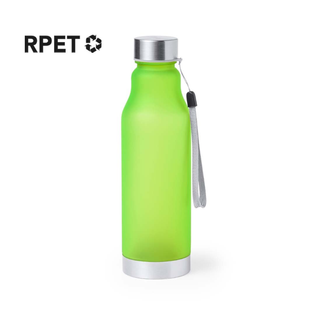 Bouteille sans bpa en rpet et en acier inoxydable 600 ml FIODOR avec marquage logo