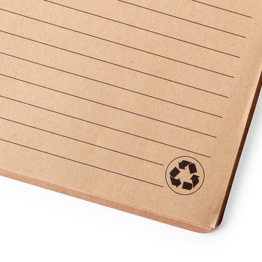 Cahier 80 feuilles, couverture rigide en bambou PALMEX marquage logo