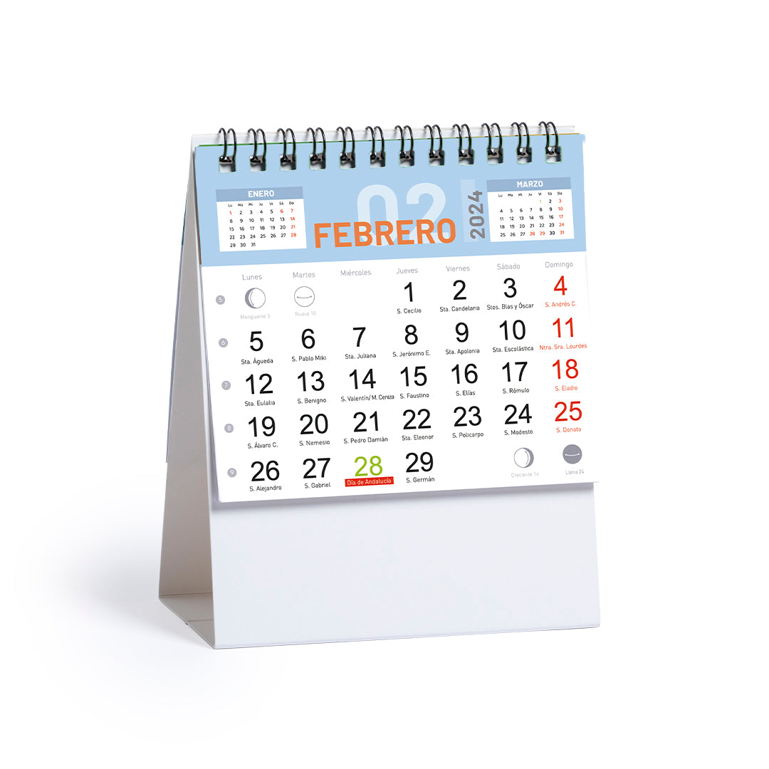 Calendrier à anneaux en carton ENER personnalisable