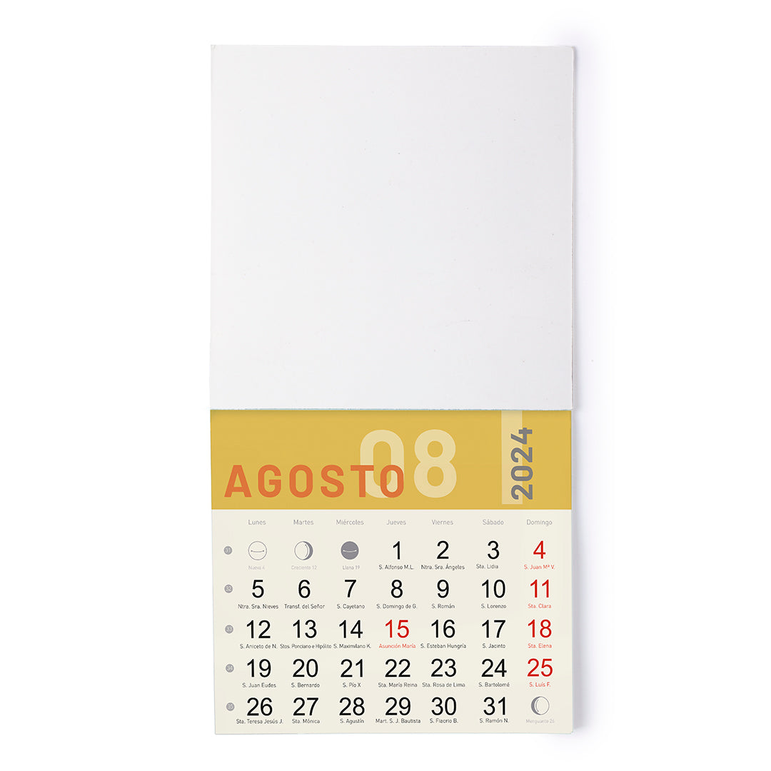 Calendrier aimanté en carton LARIP avec logo marque