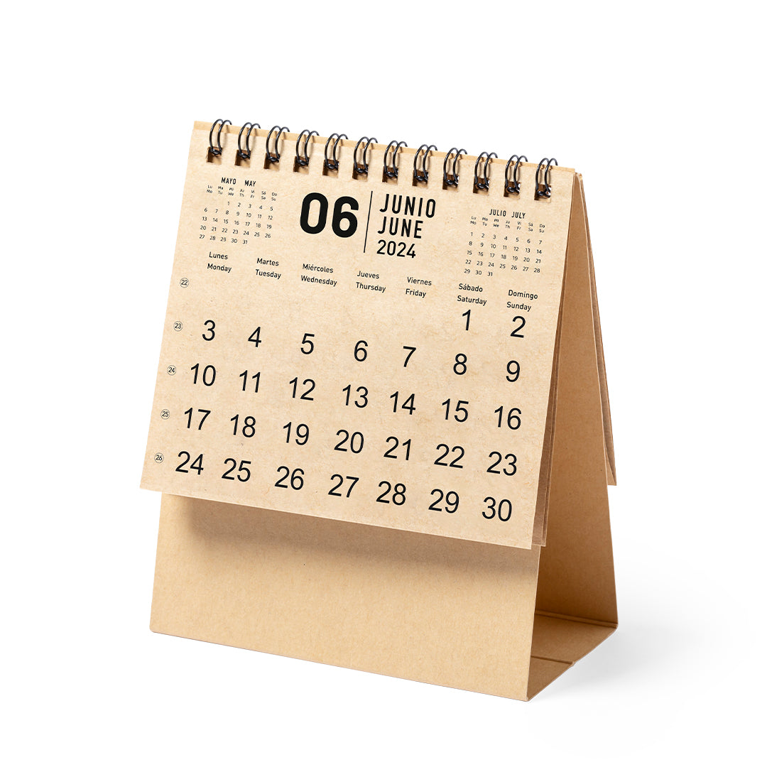 Calendrier de bureau avec carton recyclé