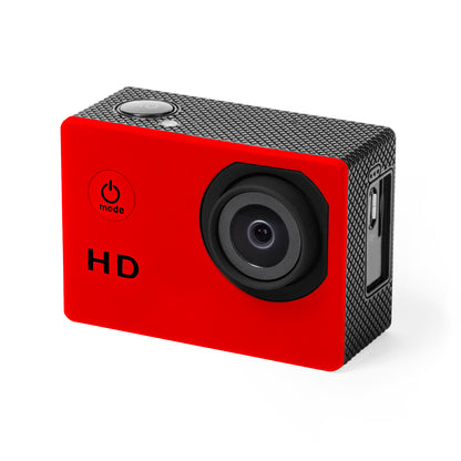 Caméra de sport, capture vidéo hd 720p, batterie 900 mAh KOMIR rouge