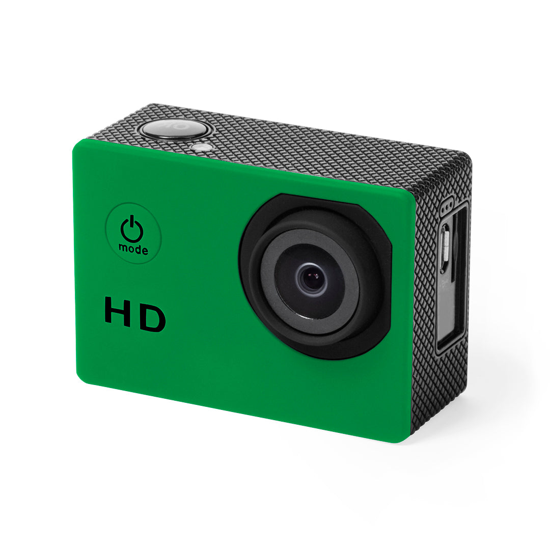 Caméra de sport, capture vidéo hd 720p, batterie 900 mAh KOMIR verte
