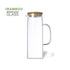 Carafe de 1,25 l en verre borosilicate DIBRIX avec marquage logo