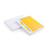 Carnet de notes avec 100 feuilles avec couverture en similicuir et stylo assorti MARDEN jaune