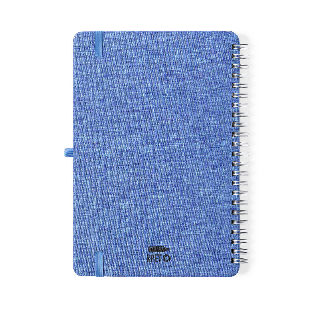 Carnet support téléphone en rpet 300d résistant, 70 feuilles, paille de blé et pp MAISUX marquage logo