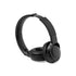 Casque audio bluetooth 5.0 avec jack 3,5 mm, batterie 200 mAh noir personnalisable