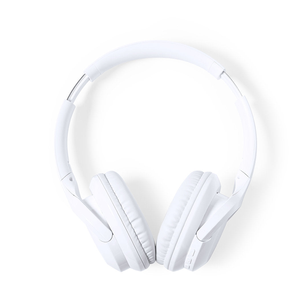 Casque audio bluetooth 5.0 et jack 3,5mm blanc personnalisable