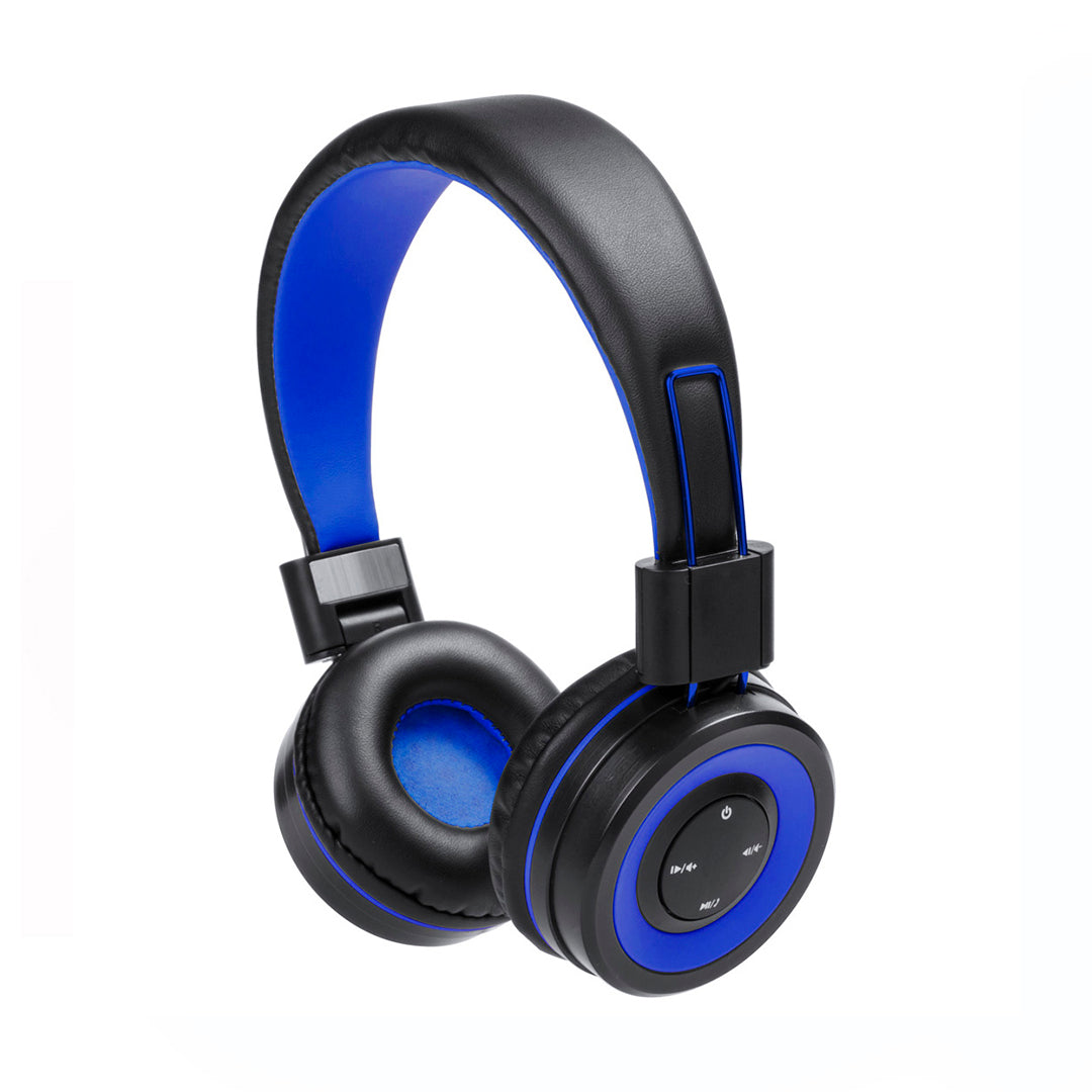 Casque audio bluetooth avec jack 3,5mm TRESOR bleu