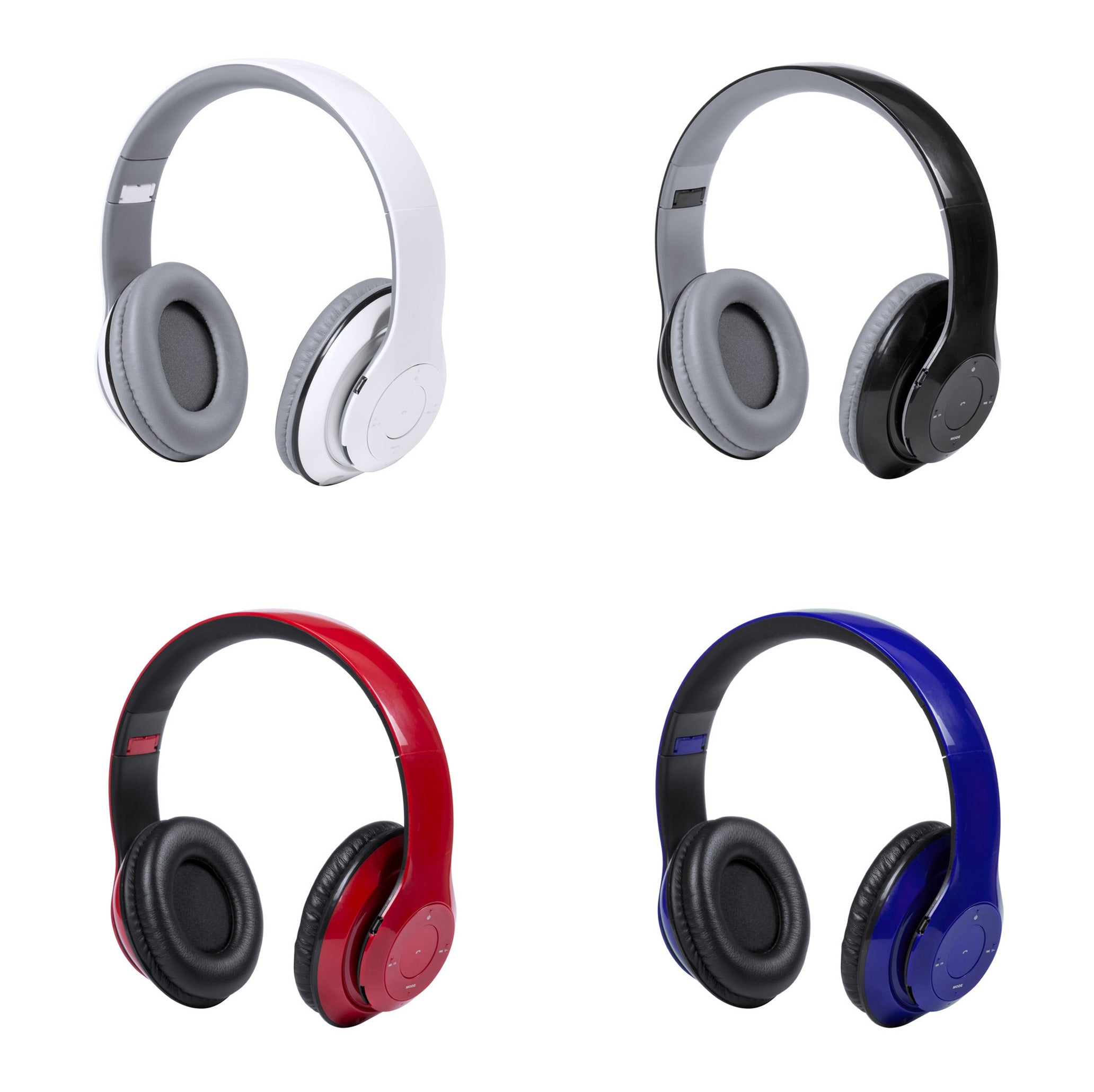 Casque audio bluetooth jack 3,5 mm, batterie 400 mAh coloris multiples