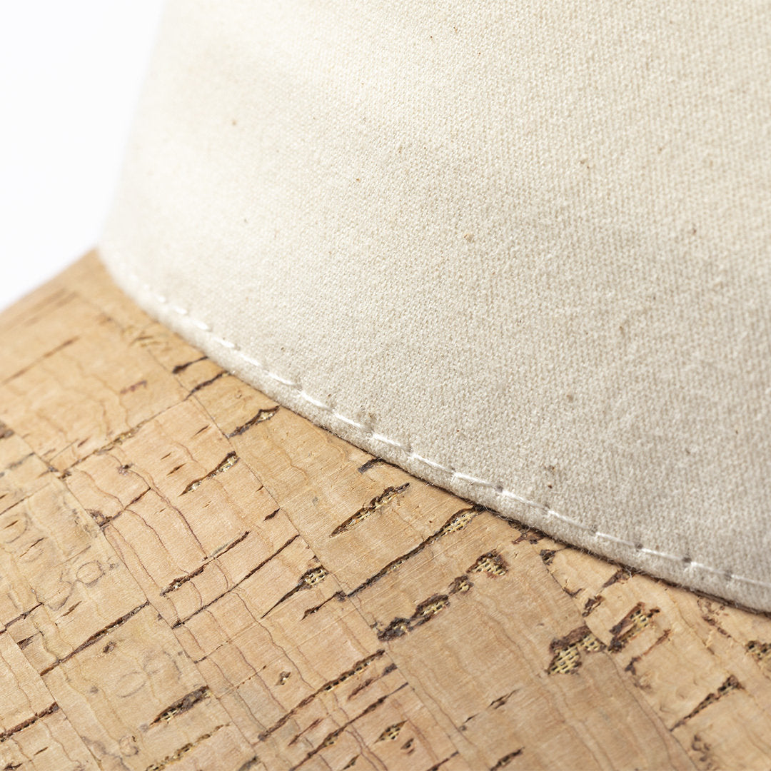 Casquette 5 panneaux avec visière en liège VACHIR