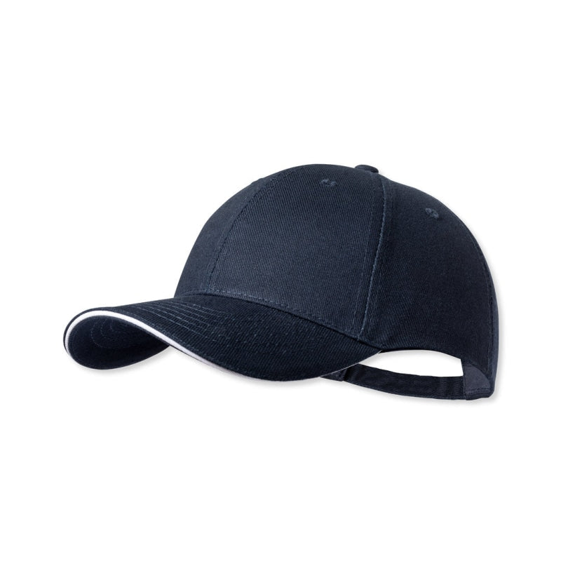 Casquette 6 Pans En Coton Peigné Résistant 250G/M2 Linnea Bleu Casquettes