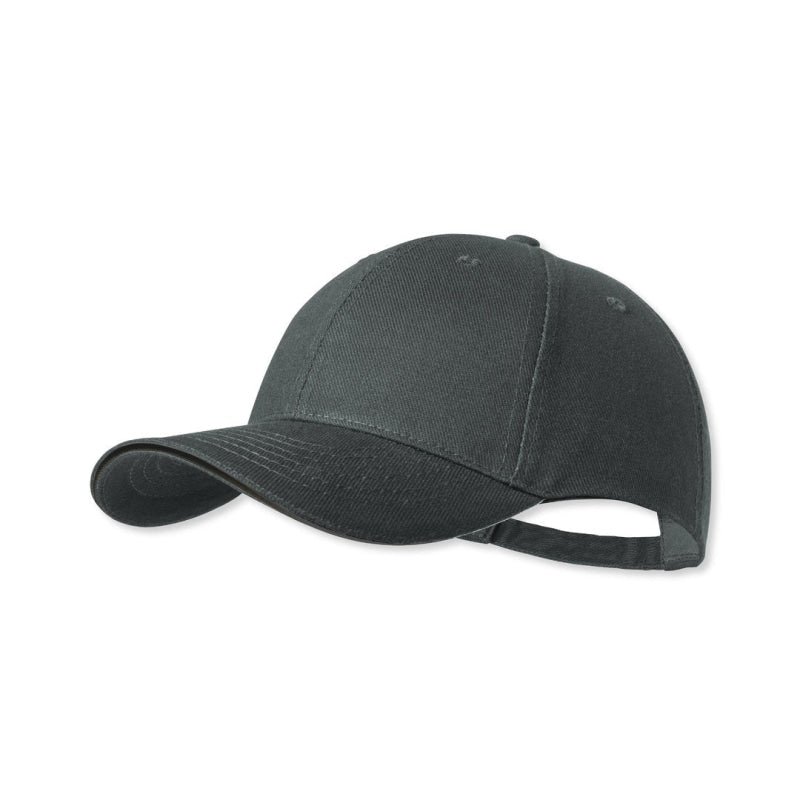 Casquette 6 Pans En Coton Peigné Résistant 250G/M2 Linnea Gris Casquettes