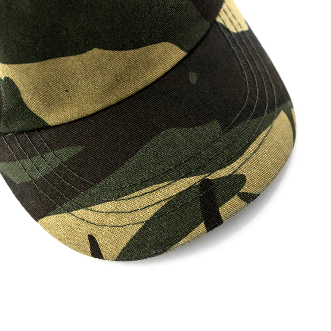 Casquette à 5 panneaux en 100% coton avec imprimé camouflage RAMBO