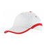Casquette à 5 panneaux en 100% coton avec liseré contrasté sur la visière et les côtés LINE