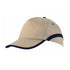 Casquette à 5 panneaux en 100% coton avec liseré contrasté sur la visière et les côtés LINE