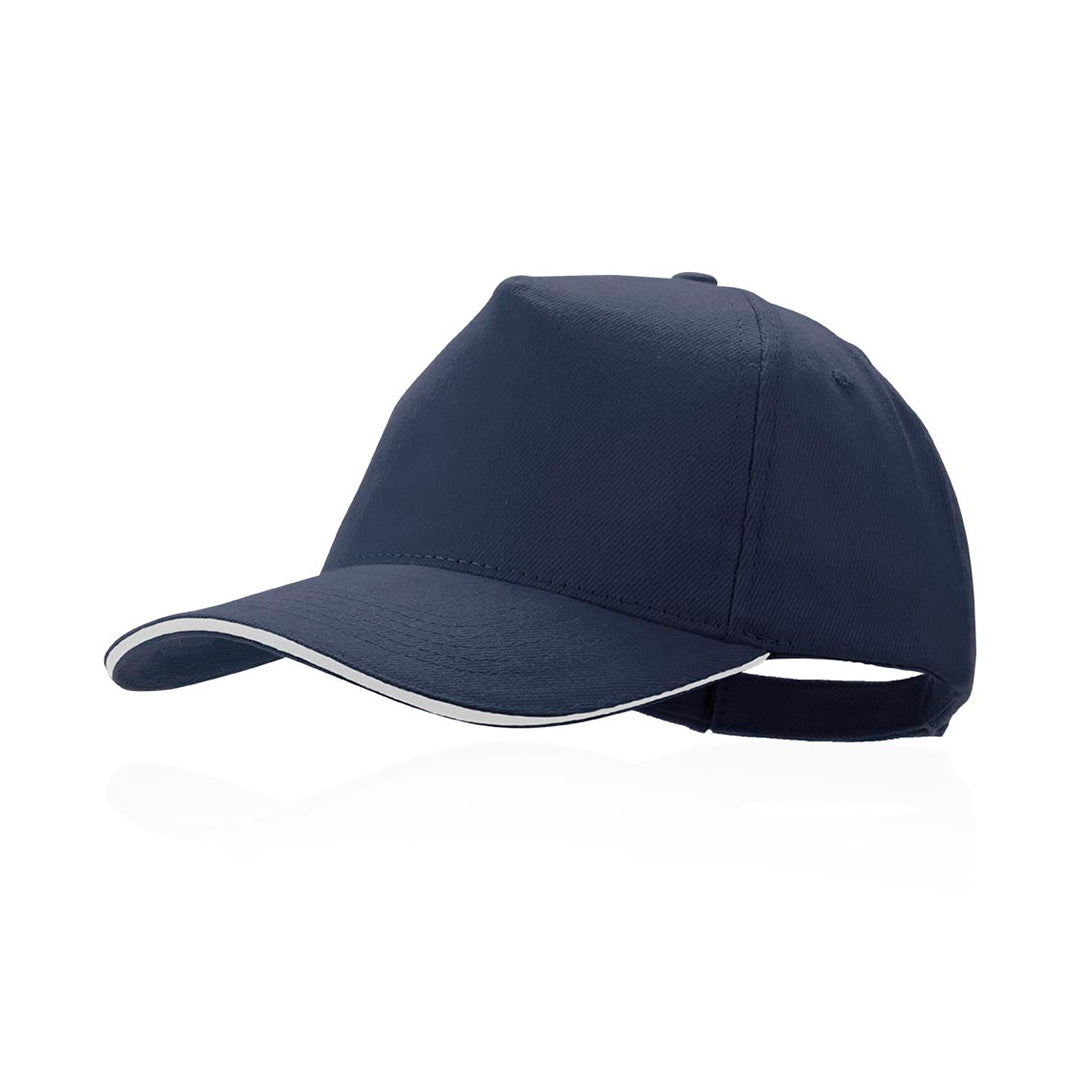 Casquette à 5 panneaux en 100% coton peigné KISSE