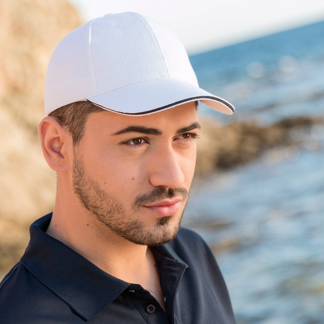 Casquette à 6 panneaux en 100% coton peigné RUBEC