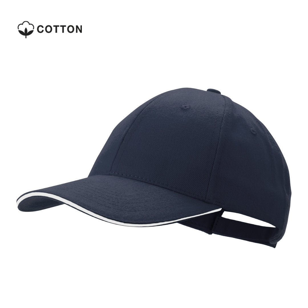 Casquette à 6 panneaux en 100% coton peigné RUBEC