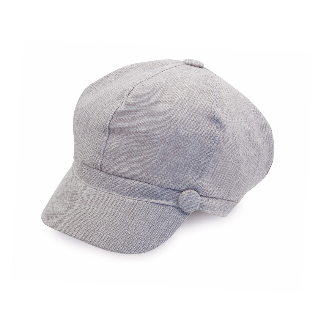 Casquette avec fermeture élastique en lin DANAE
