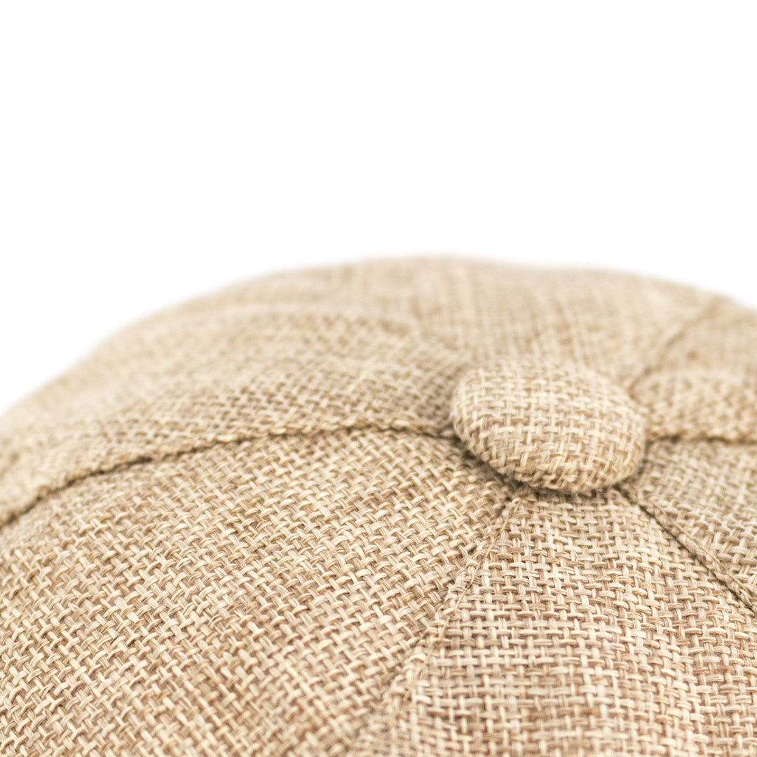 Casquette avec fermeture élastique en lin DANAE
