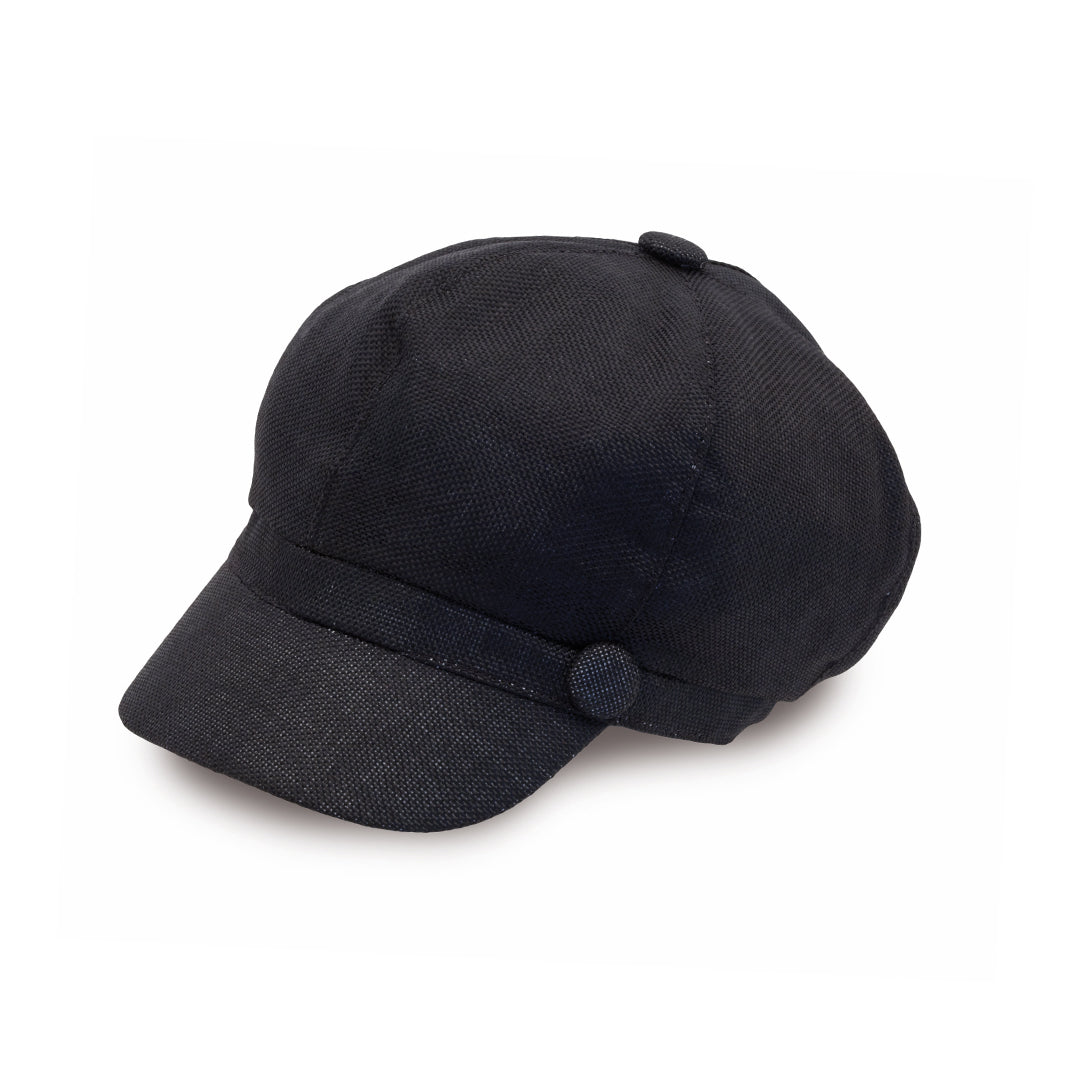 Casquette avec fermeture élastique en lin DANAE