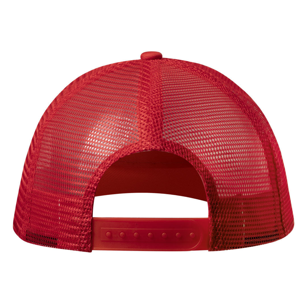 Casquette en polyester à 5 panneaux avec tissu en maille et fermeture réglable CLIPAK