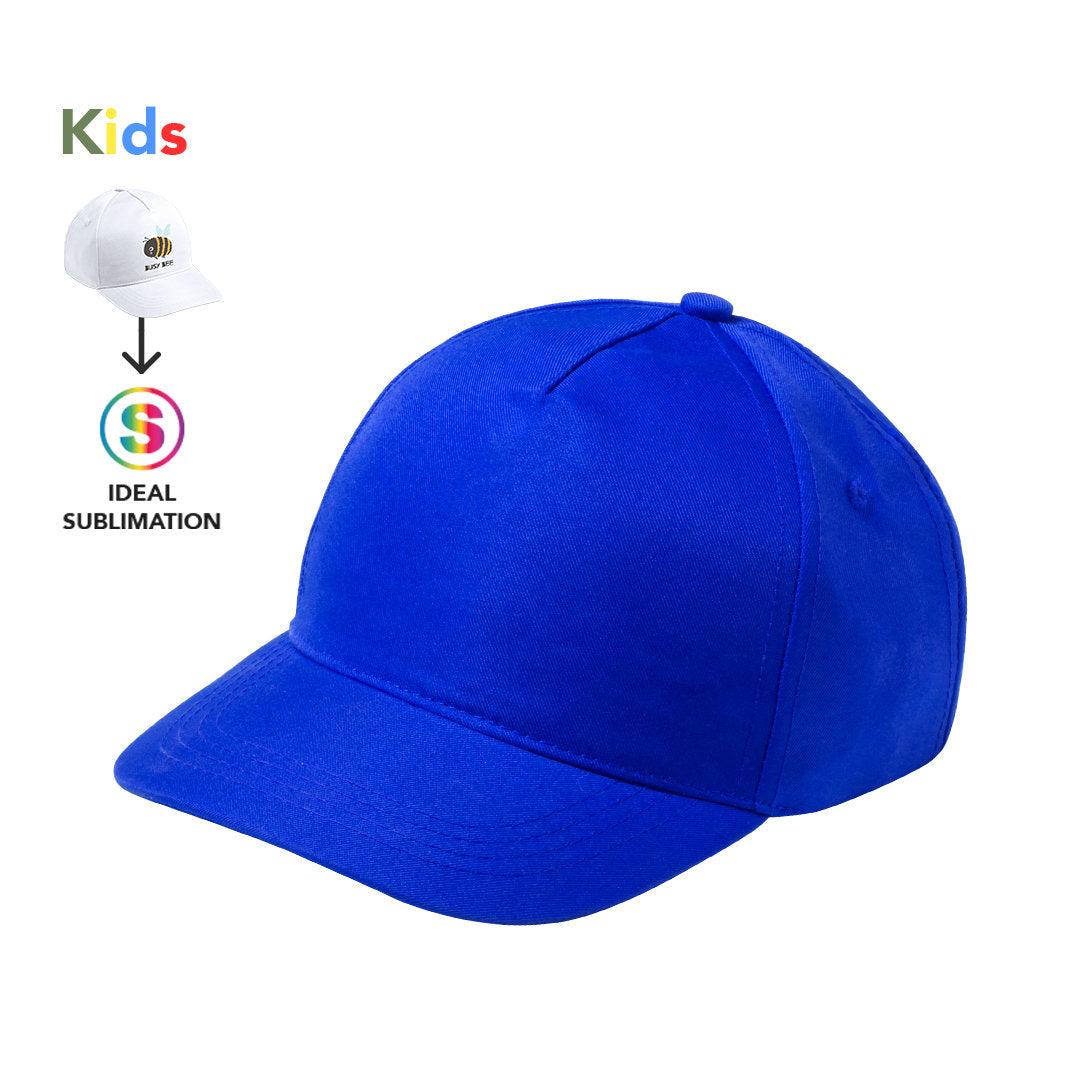 Casquette enfant à 5 panneaux en microfibre/polyester doux