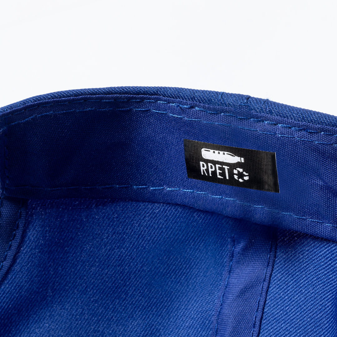 Casquette à 5 panneaux en polyester RPET avec marquage par sublimation