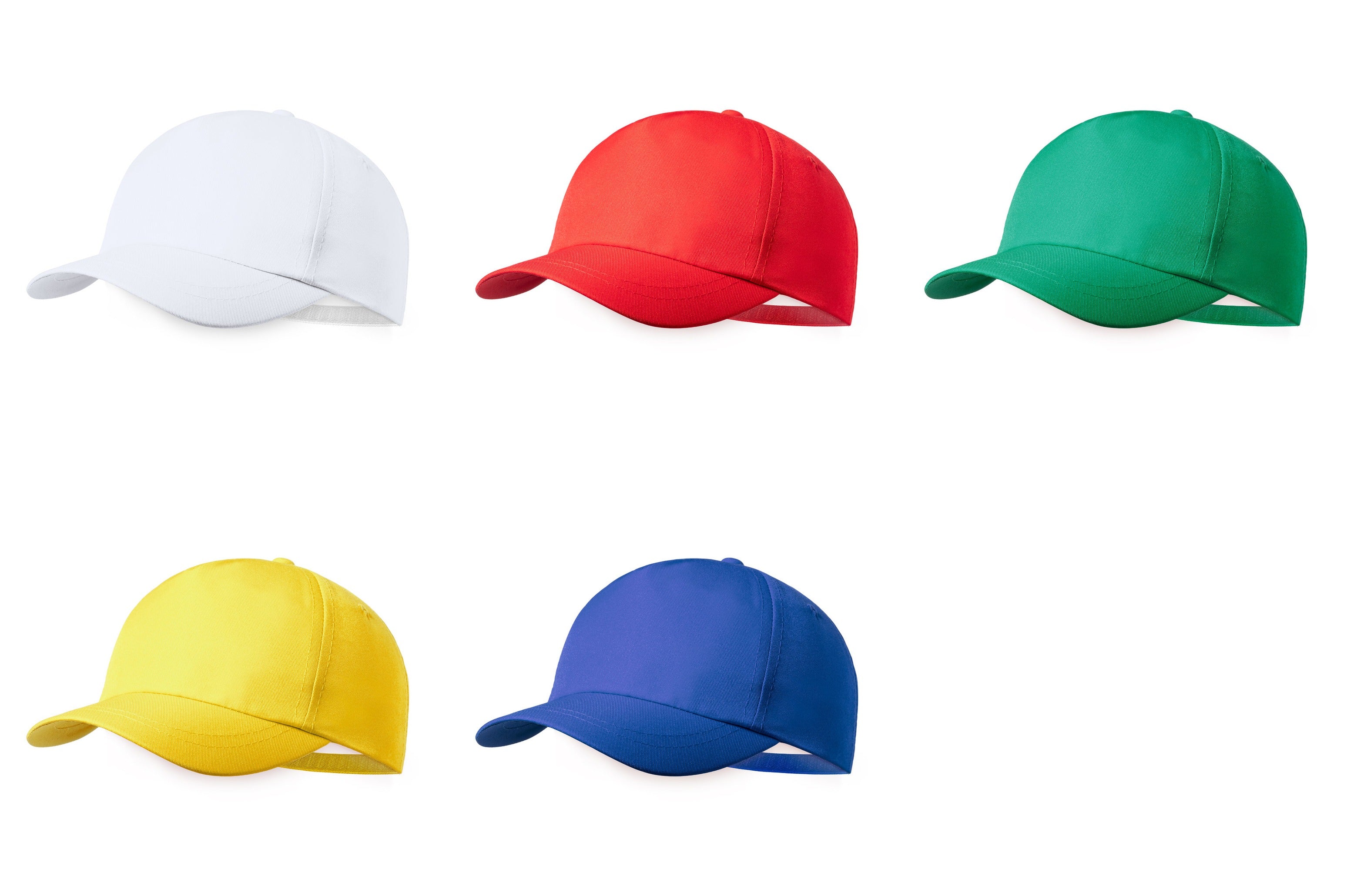 Casquette en RPET pour enfant avec fermeture velcro et trous d'aération
