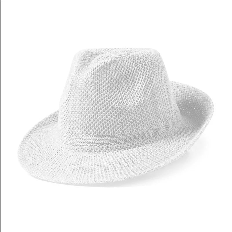 Chapeau De Haute Qualité En Matière Synthétique Timbu Blanc Chapeaux