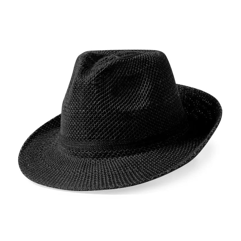 Chapeau De Haute Qualité En Matière Synthétique Timbu Noir Chapeaux