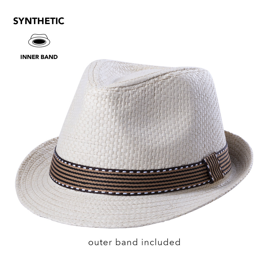 Chapeau en fibre synthétique avec un ruban extérieur élégant cousu KAOBEX personnalisable