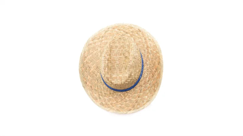 Chapeau En Paille Couleur Verdâtre Naturel Avec Ruban Intérieur Confortable Bull Chapeaux